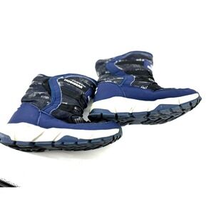 Hobibear Snow Boots Kids 3.5 Blue Black Lined Pull On Waterproof Hook & Loop